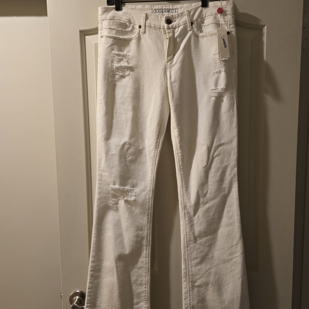 Joe's Jeans Cream Boot Cut Flare Pants